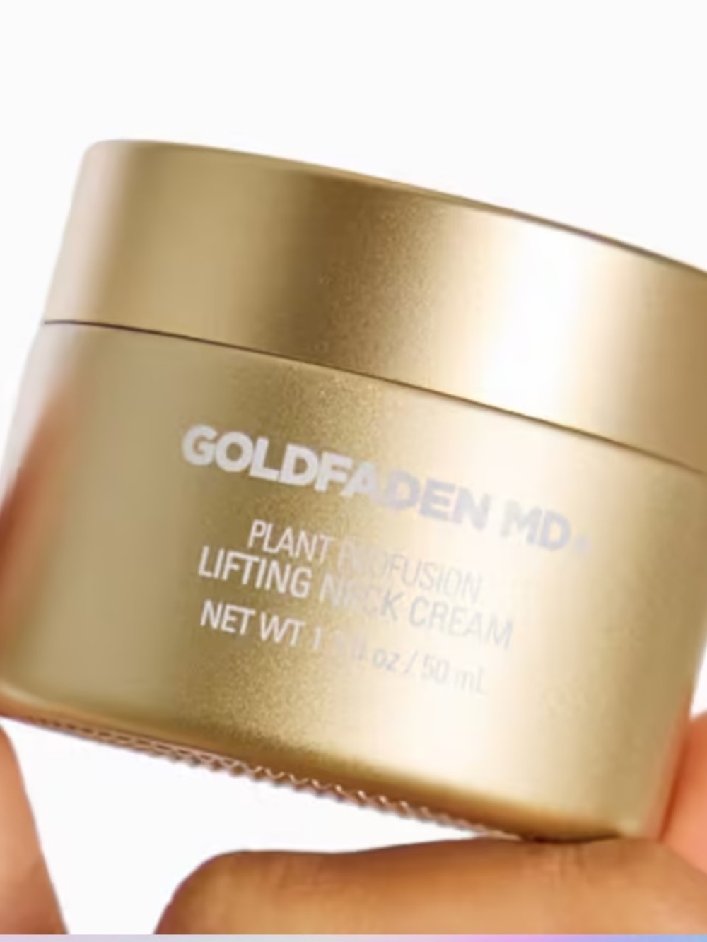 GOLDFADEN MD Plant Profusion Neck Cream — Gold